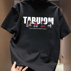 Top brand foreign trade counters are picking up leftovers~High quality light luxury trendy brand American casual round neck pure cotton short sleeved T-shirt trendy