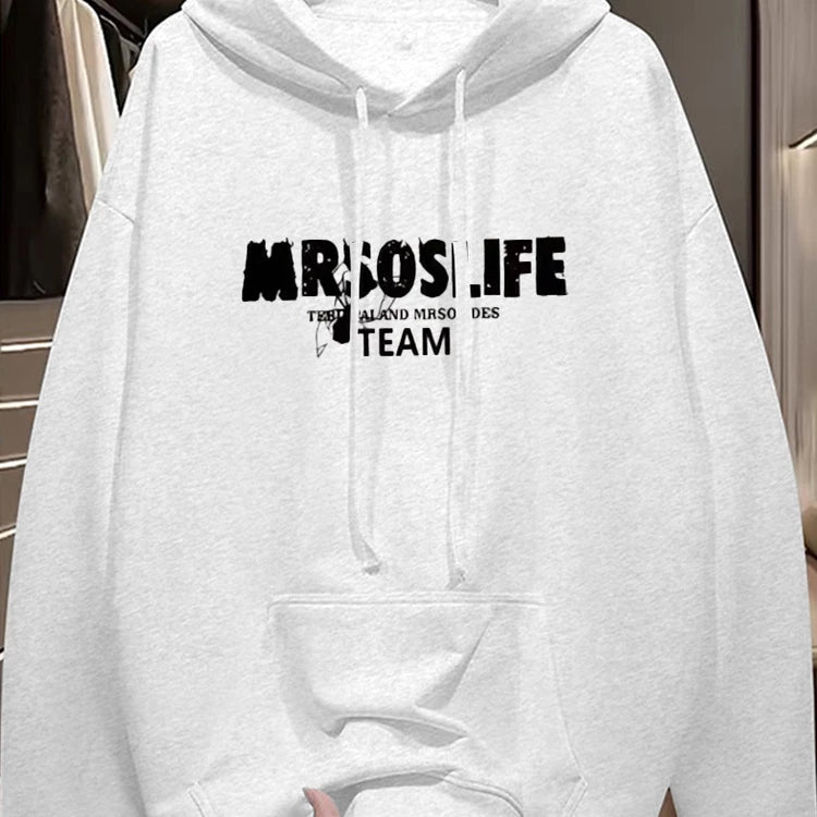Foreign trade tail order trimming label clearance counter withdrawn~New autumn and winter trendy brand hoodies for men and women, loose and versatile