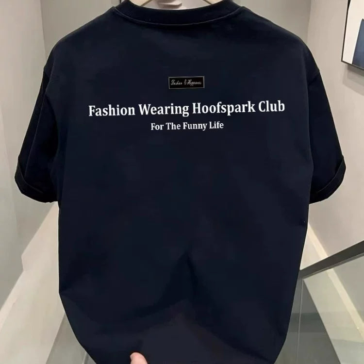 Export trade tail goods, cut labels, clear warehouse, and pick up leaks~American retro pure cotton short sleeved T-shirt for men and women, loose design sense