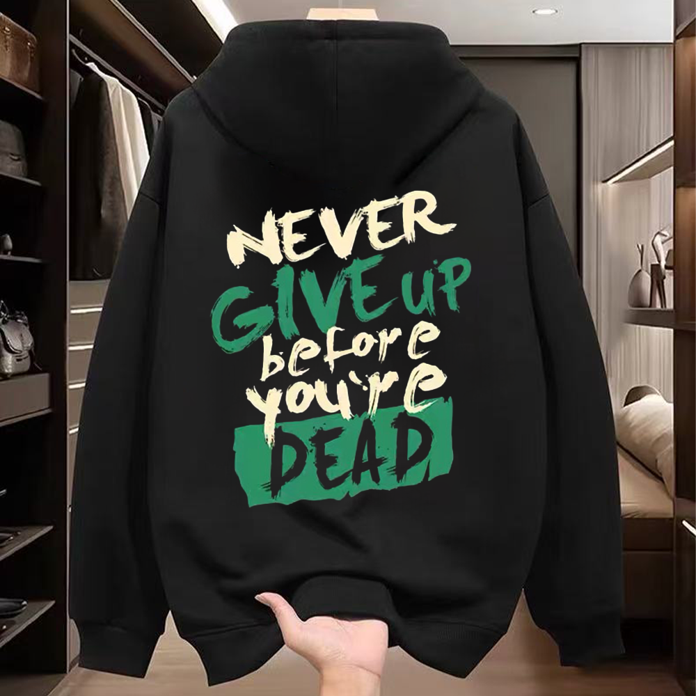 Withdrawal of overseas order tail trimming label for 2025 autumn and winter American fashion brand with thick fleece hooded sweatshirt for men and women