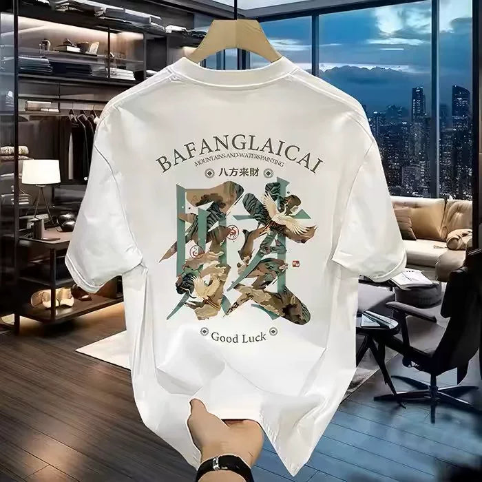 Foreign trade clearance~Withdrawal of American retro style summer pure cotton couple pure cotton short sleeved T-shirt loose fitting