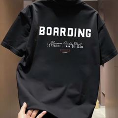 Top brand foreign trade counter tail goods leakage~High quality light luxury American casual heavyweight pure cotton short sleeved T-shirt for men and women