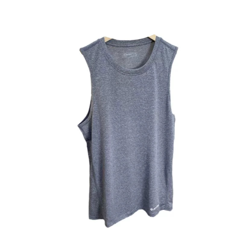 So comfortable! Skin friendly and breathable! Foreign trade men's summer soft and comfortable elastic sports casual vest T-shirt