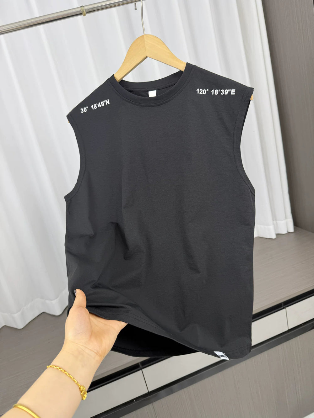 Coordinate printing design! Skin friendly and breathable! Summer Men's Foreign Trade Outdoor Running Fitness Leisure Sleeveless Tank Top