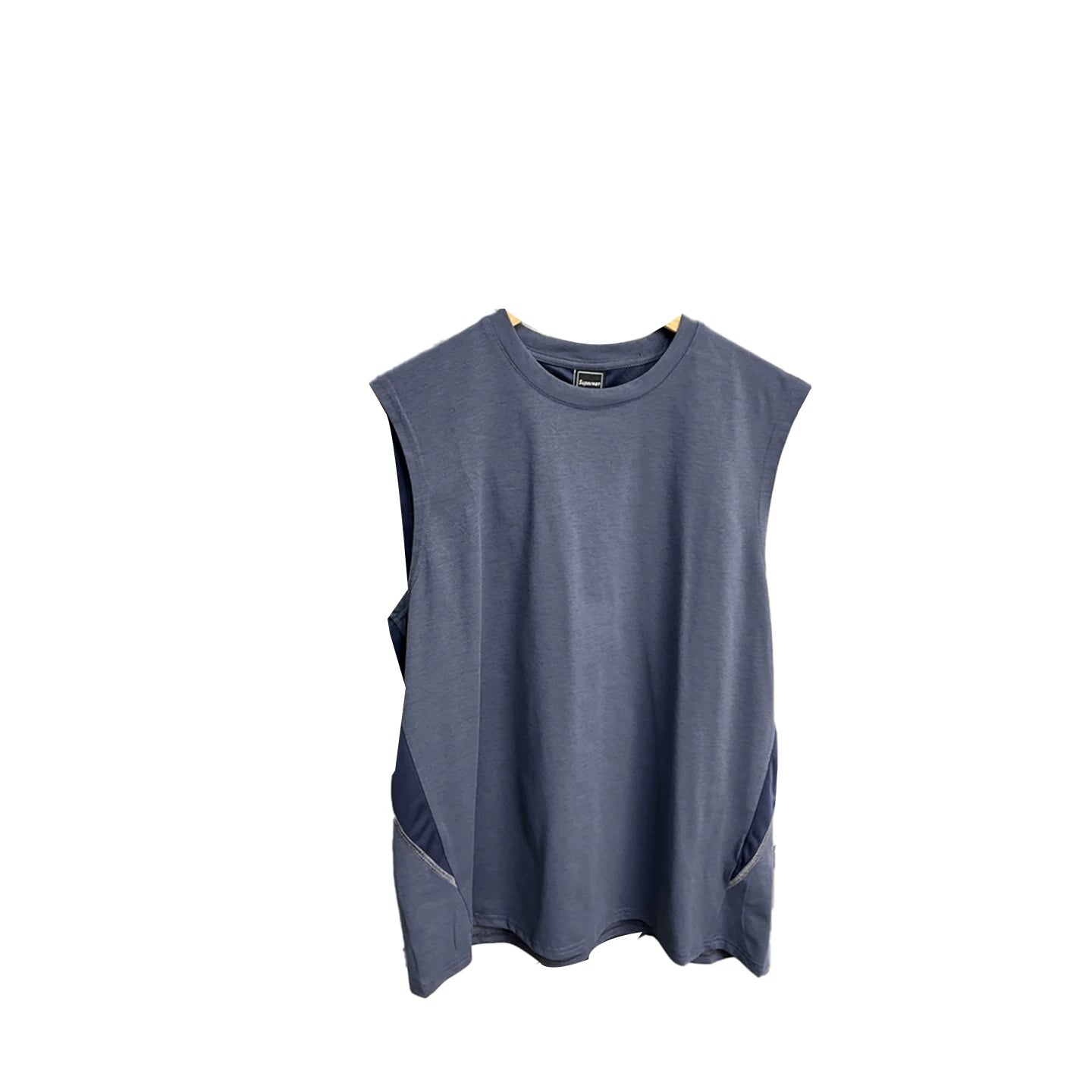 Mountain functional wind! Refreshing and breathable! Foreign trade men's summer outdoor running sports casual round neck vest trend