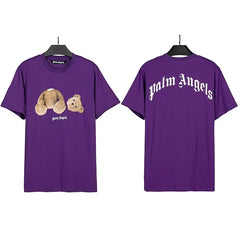Palm Angels Headless Bear Graphic T-Shirt - Purple