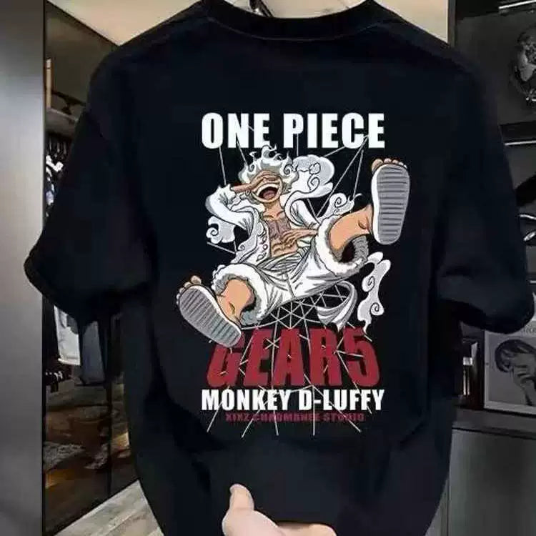 Brand foreign trade~Cutting labels, picking up leaks, counter surplus single day series cartoon fun pure cotton short sleeved t-shirt for men and women couple tops
