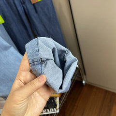 Bullshit! Small niche high-end! Spring and summer men's foreign trade breathable, comfortable and cool thin linen pants fashionable jeans