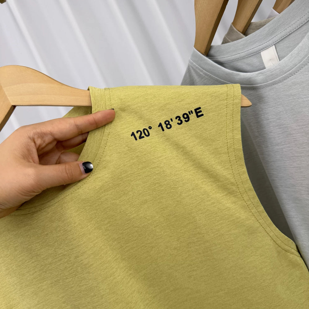 Coordinate printing design! Skin friendly and breathable! Summer Men's Foreign Trade Outdoor Running Fitness Leisure Sleeveless Tank Top