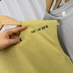 Coordinate printing design! Skin friendly and breathable! Summer Men's Foreign Trade Outdoor Running Fitness Leisure Sleeveless Tank Top