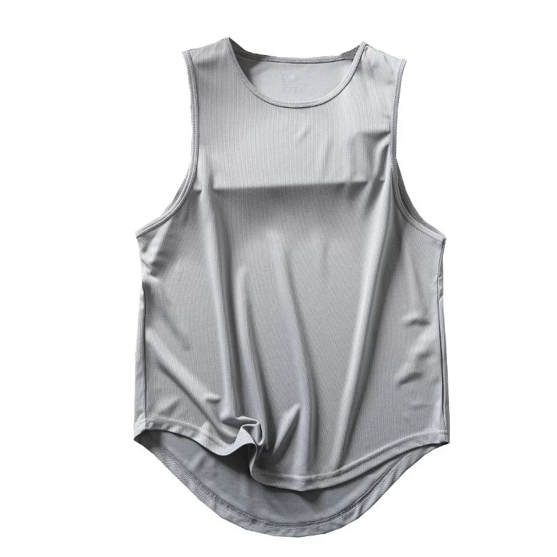 Lightweight and breathable! Moisture wicking and sweat wicking! Summer Foreign Trade Quick Dry Sweat Tank Top Running Fitness Sleeveless Thin Style Trendy