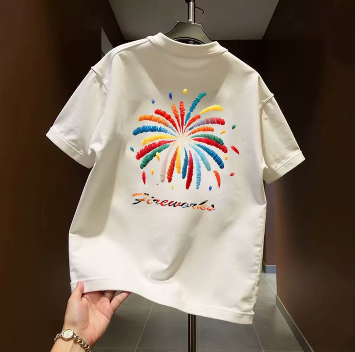 Top brand foreign trade counters are picking up leftover goods~American fashion brand short sleeved T-shirt, fashionable and loose, trendy and stylish, suitable for both men and women