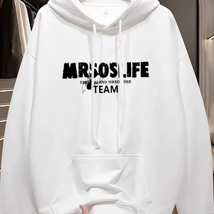 Foreign trade tail order trimming label clearance counter withdrawn~New autumn and winter trendy brand hoodies for men and women, loose and versatile