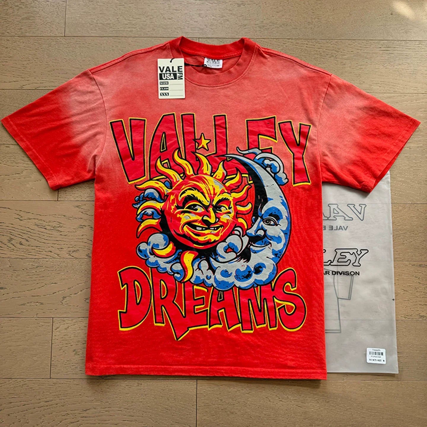 Vale Forever "Valley Dreams Sun & Moon" Vintage Tee (Red)