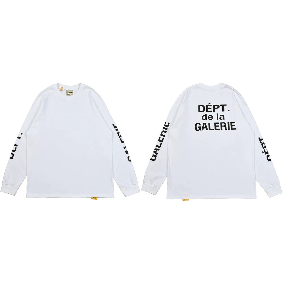 Gallery Dept. Sleeve Print DÉPT. de la GALERIE Long Sleeve T-Shirt - White/Black