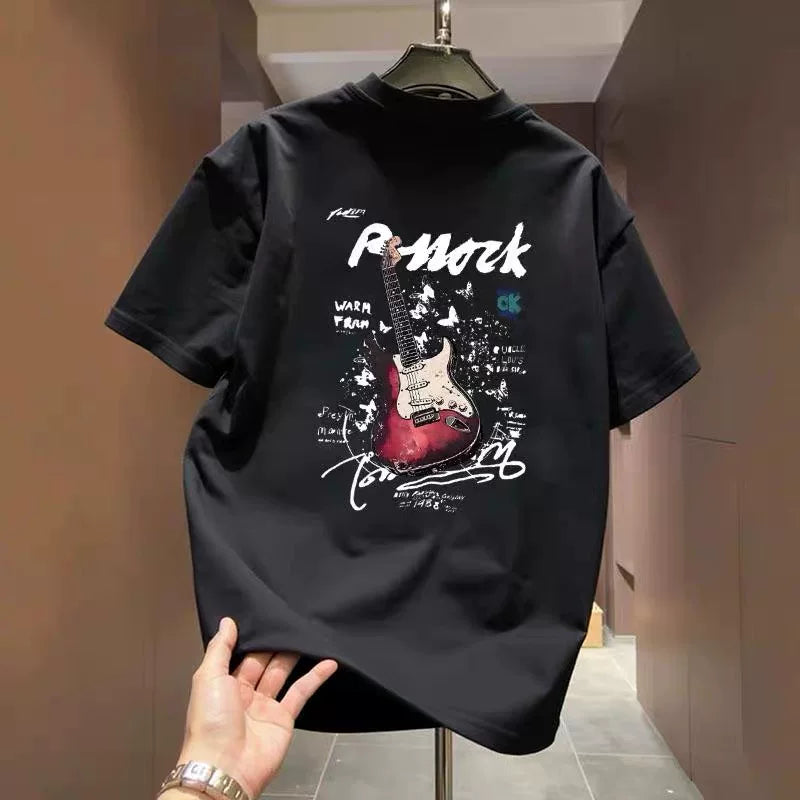 American fashion brand short sleeved T-shirt for men and women in spring and summer, loose and trendy, cool and stylish, Korean version, casual and versatile, round neck, half sleeved