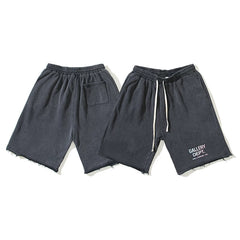 Gallery Dept. Gradient Logo Raw Hem Sweatshorts