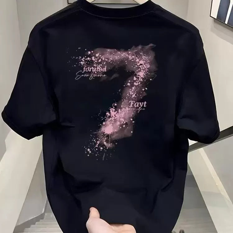 Foreign trade clearance~Cutting labels, tail goods counter, leak detection, trendy brand, pure cotton short sleeved T-shirt, men's and women's loose fit, large size, versatile, trendy
