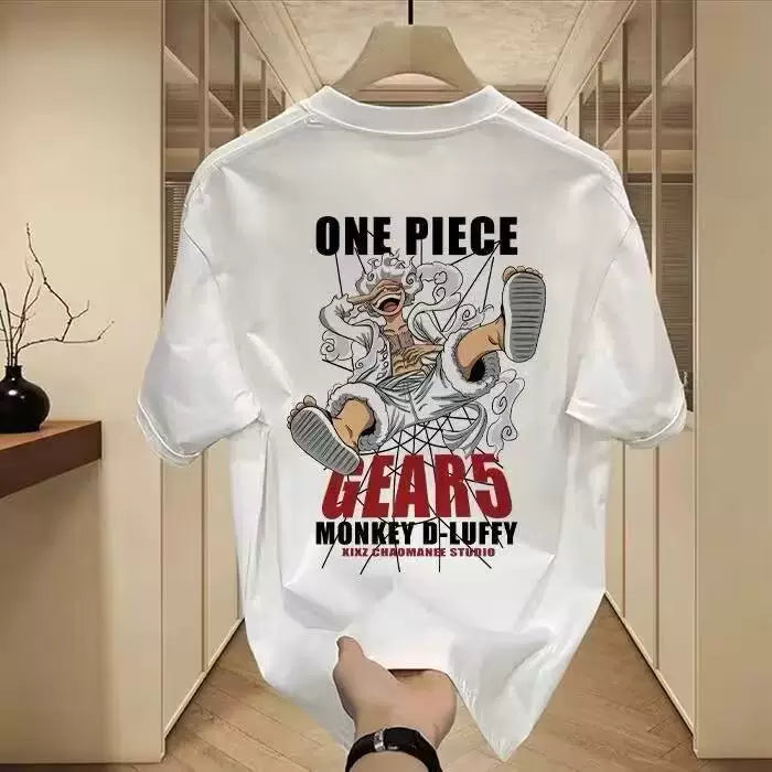 Brand foreign trade~Cutting labels, picking up leaks, counter surplus single day series cartoon fun pure cotton short sleeved t-shirt for men and women couple tops