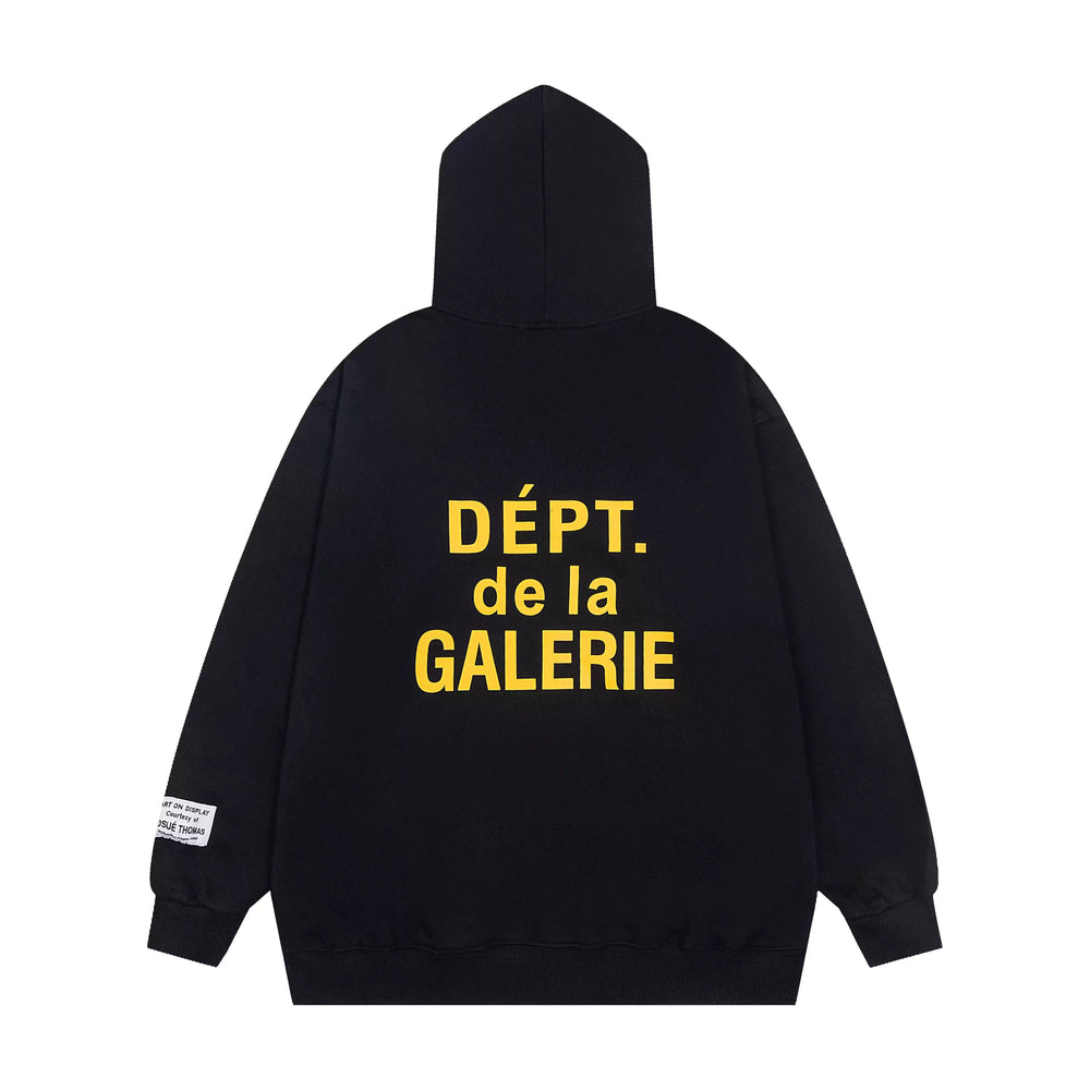 Gallery Dept. Back Logo Graphic Zip-Up Hoodie