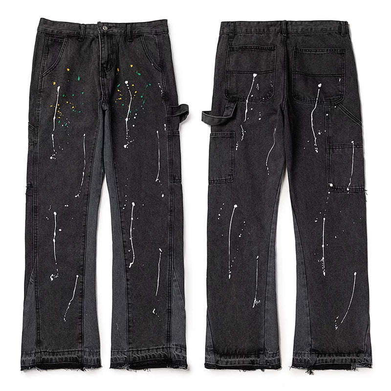 Gallery Dept. Paint Splatter Vintage Blue Denim Jeans