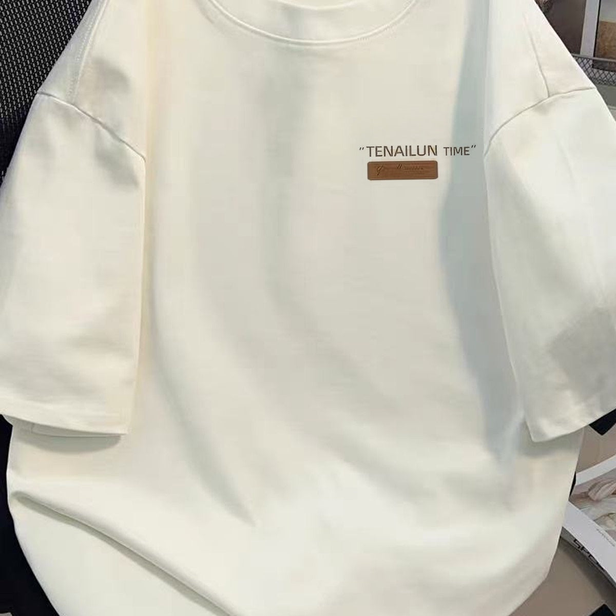 Brand Foreign Trade~Cutting Label Outlet Counter Summer Trendy Brand Pure Cotton Short sleeved T-shirt Men's and Women's Top Versatile and Simple