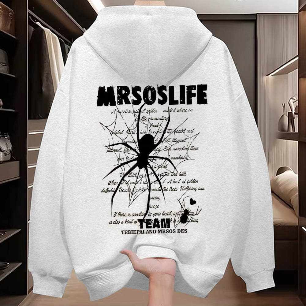 Foreign trade tail order trimming label clearance counter withdrawn~New autumn and winter trendy brand hoodies for men and women, loose and versatile