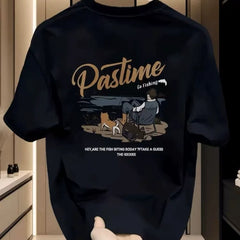Brand Foreign Trade~Cut Label Outlets Counter Hong Kong Style Fashion New Printed Short sleeved T-shirt Men's and Women's Versatile Large Size