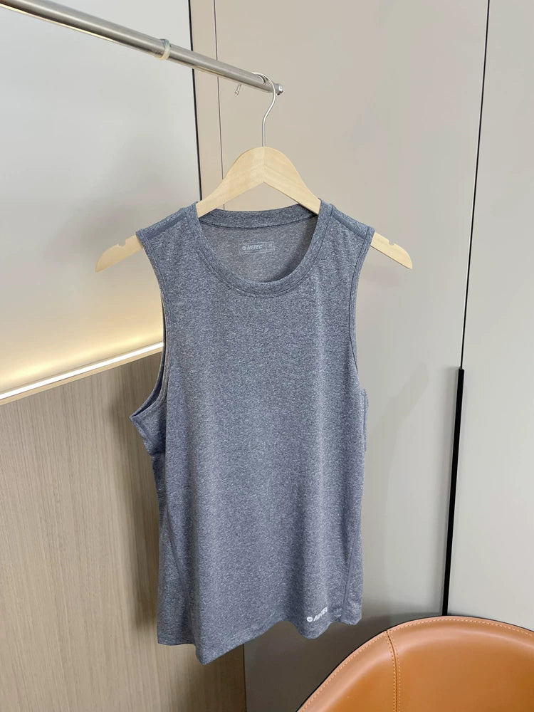 So comfortable! Skin friendly and breathable! Foreign trade men's summer soft and comfortable elastic sports casual vest T-shirt