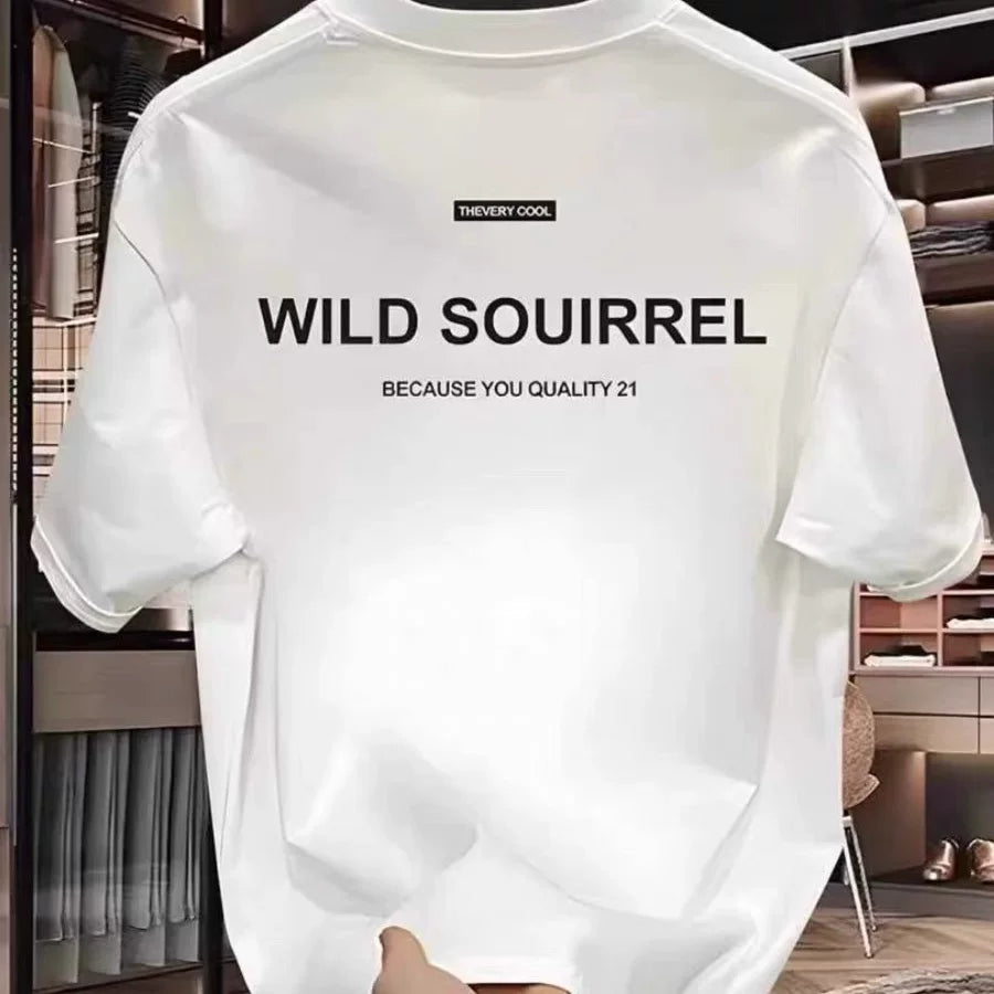 Overseas order backlog~Foreign trade counter withdraws American style heavyweight pure cotton short sleeved T-shirt, versatile and loose for couples