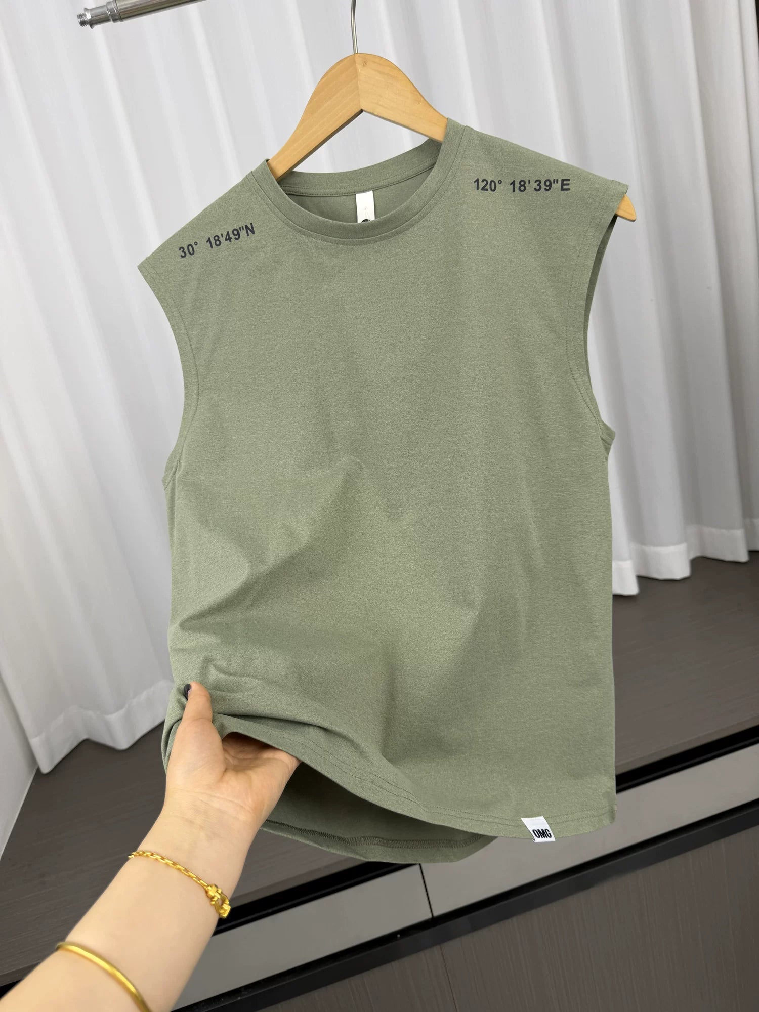 Coordinate printing design! Skin friendly and breathable! Summer Men's Foreign Trade Outdoor Running Fitness Leisure Sleeveless Tank Top