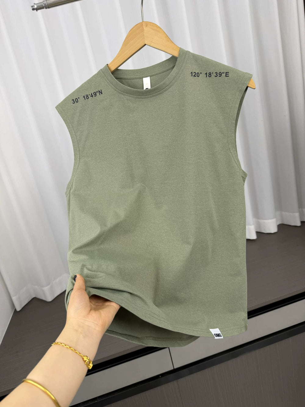 Coordinate printing design! Skin friendly and breathable! Summer Men's Foreign Trade Outdoor Running Fitness Leisure Sleeveless Tank Top