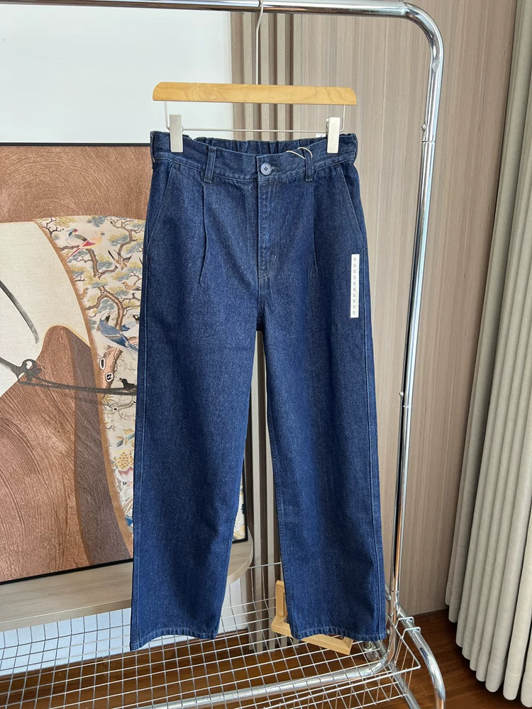 Recommended for self retention! Washed soft! Foreign trade men's autumn outdoor loose and versatile straight leg casual jeans trend