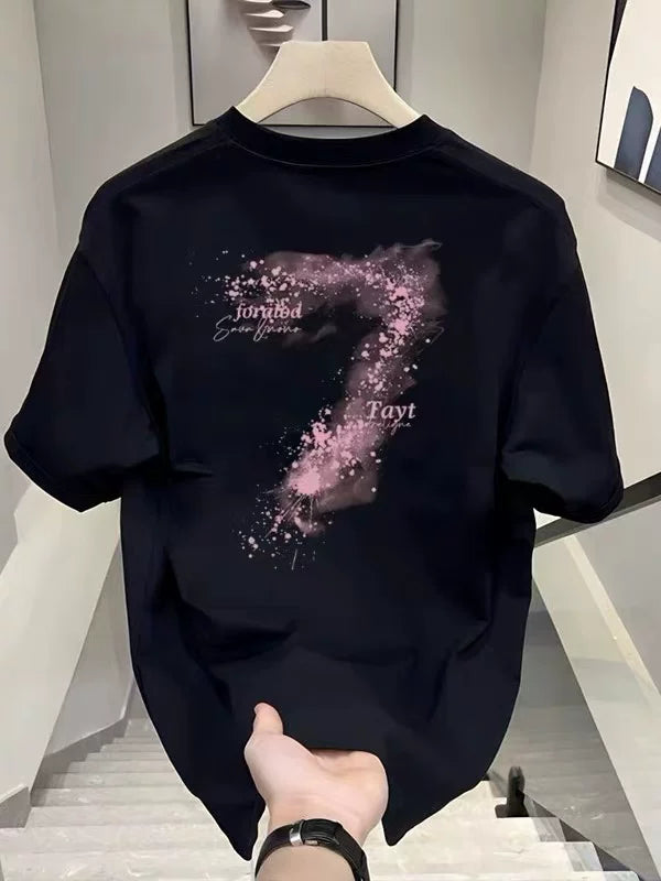 Foreign trade clearance~Cutting labels, tail goods counter, leak detection, trendy brand, pure cotton short sleeved T-shirt, men's and women's loose fit, large size, versatile, trendy