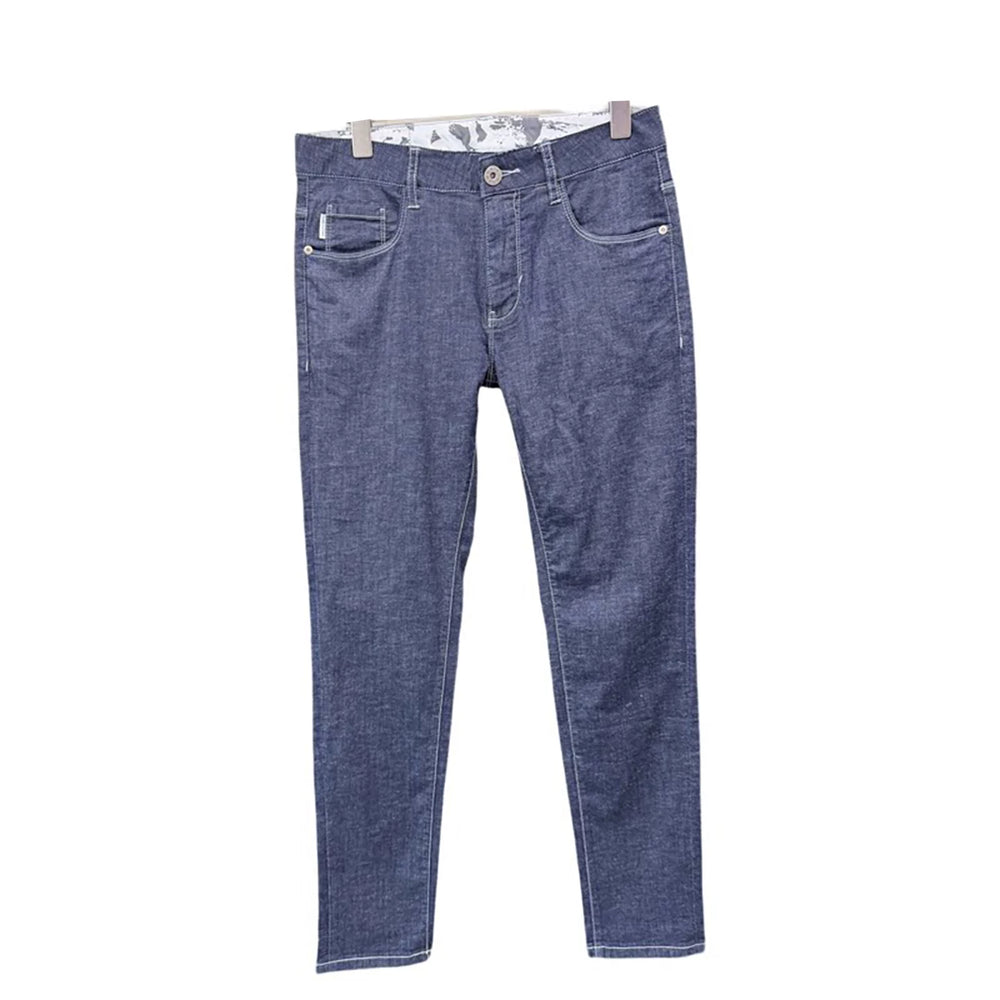 Cut the label! The pen is quite stylish! Foreign trade men's spring and summer thin, breathable, comfortable, elastic straight leg casual jeans