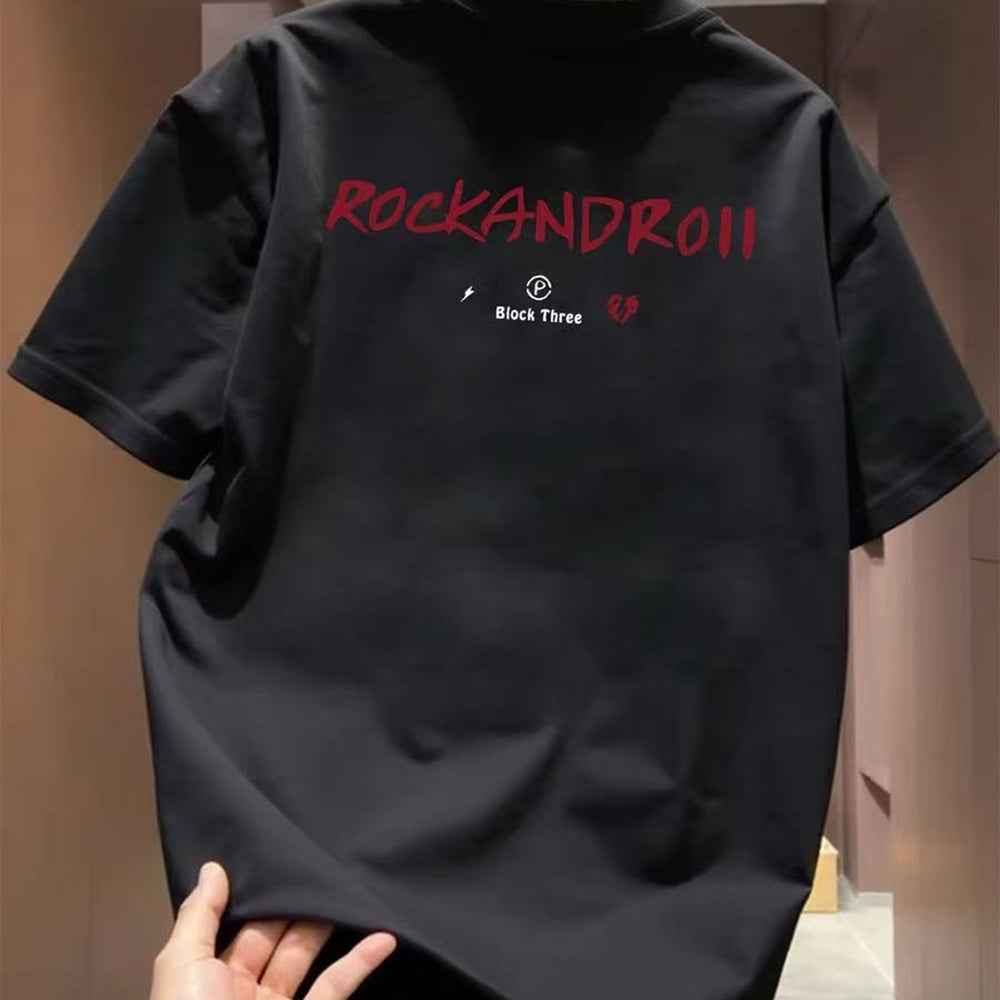 Top brand foreign trade counter tail goods leakage~Pure cotton short sleeved T-shirt summer new trend cool and luxurious half sleeve loose fit