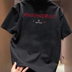 Top brand foreign trade counter tail goods leakage~Pure cotton short sleeved T-shirt summer new trend cool and luxurious half sleeve loose fit