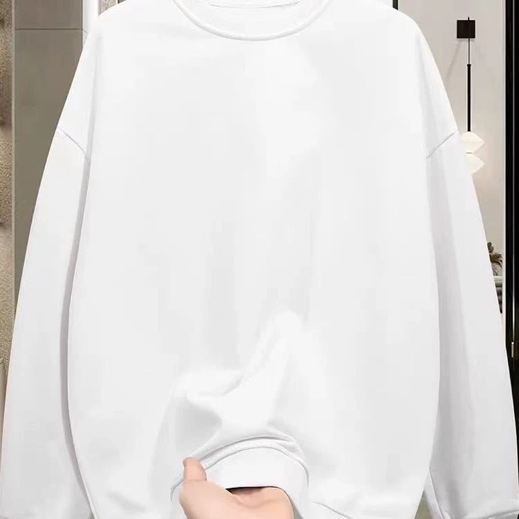 Overseas orders have been withdrawn from foreign trade, and the remaining goods are being sold. In autumn and winter, pure cotton with round neck and thick cotton, suitable for both men and women, loose and versatile, trendy