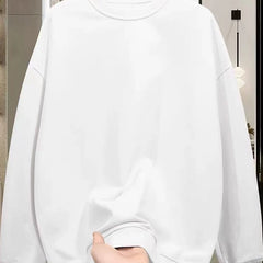 Overseas orders have been withdrawn from foreign trade, and the remaining goods are being sold. In autumn and winter, pure cotton with round neck and thick cotton, suitable for both men and women, loose and versatile, trendy