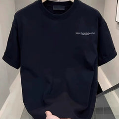 Export trade tail goods, cut labels, clear warehouse, and pick up leaks~American retro pure cotton short sleeved T-shirt for men and women, loose design sense