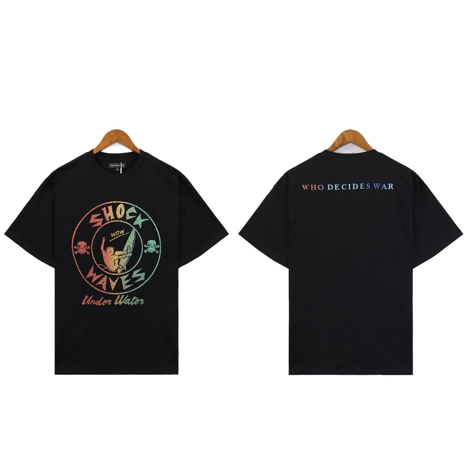 Who Decides War Shock Waves Gradient Graphic T-Shirt
