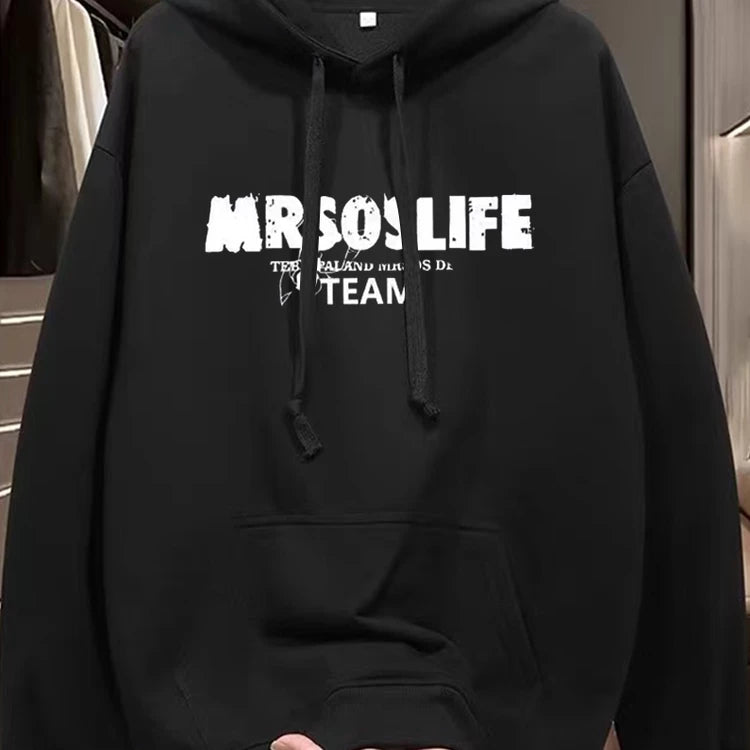 Foreign trade tail order trimming label clearance counter withdrawn~New autumn and winter trendy brand hoodies for men and women, loose and versatile