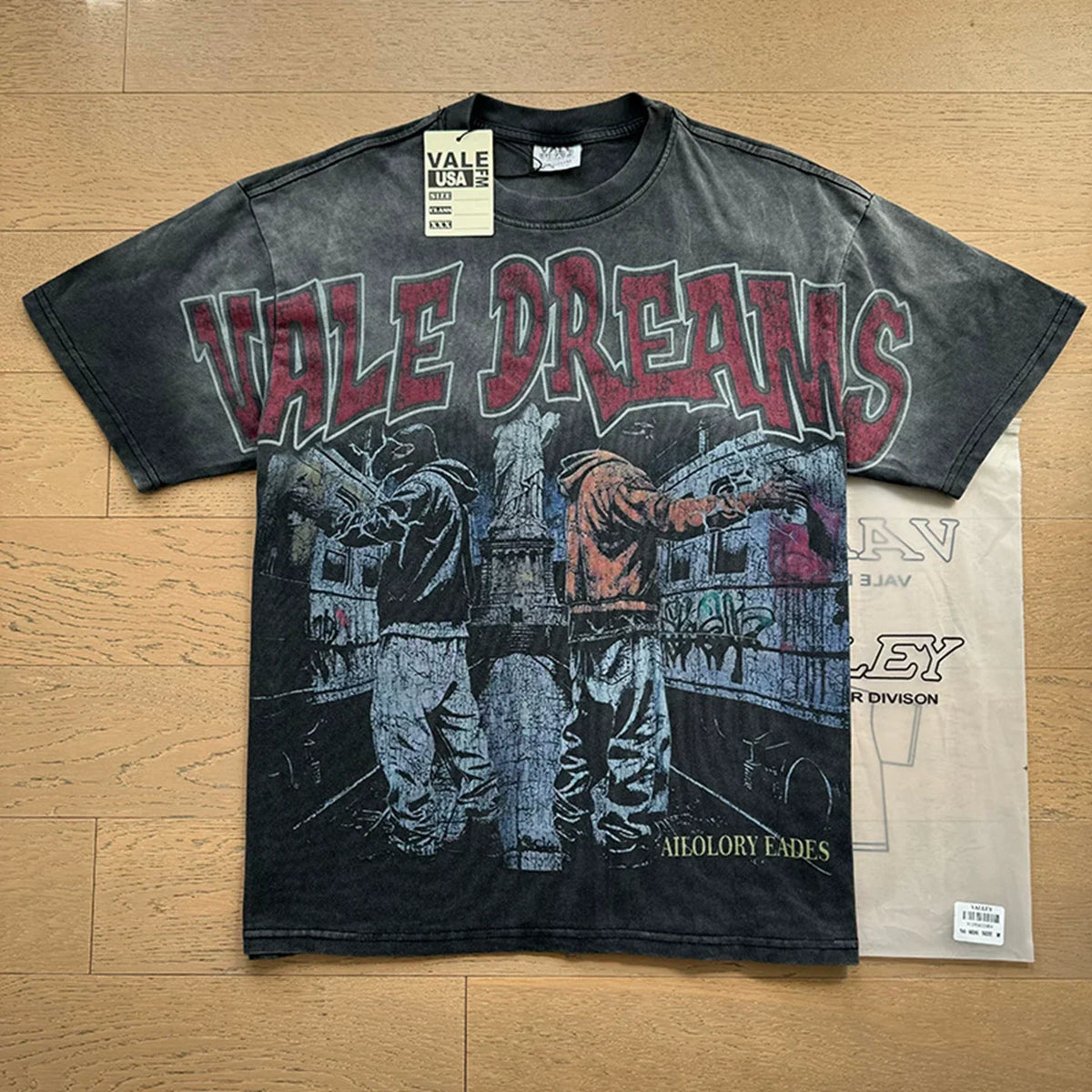 Vale Forever "Vale Dreams Graffiti" Vintage Tee (Black)