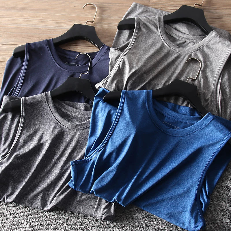 Order K! Quick drying and breathable! Foreign trade men's casual loose training basketball sports running sleeveless vest