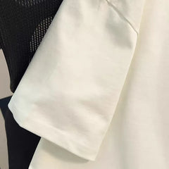Brand Foreign Trade~Scissors Outlets Counter American Trendy Brand Pure Cotton Short sleeved T-shirt Summer Men's and Women's Top Trendy