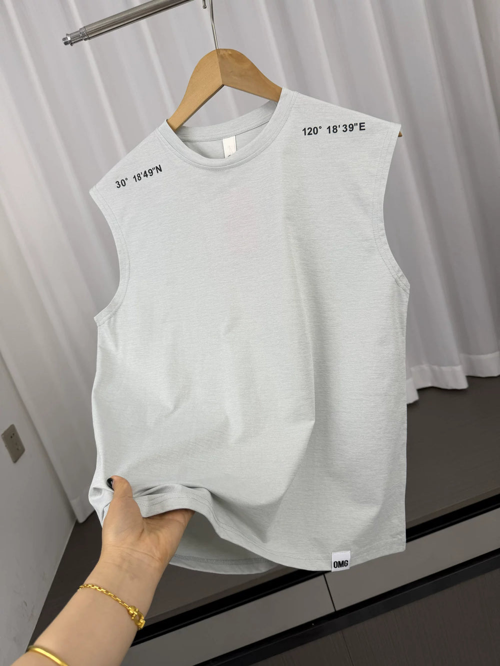 Coordinate printing design! Skin friendly and breathable! Summer Men's Foreign Trade Outdoor Running Fitness Leisure Sleeveless Tank Top
