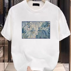 Overseas orders have been withdrawn from foreign trade, and the remaining stock has been withdrawn. The design is trendy and heavyweight, with pure cotton short sleeved T-shirts for men and women in loose sizes