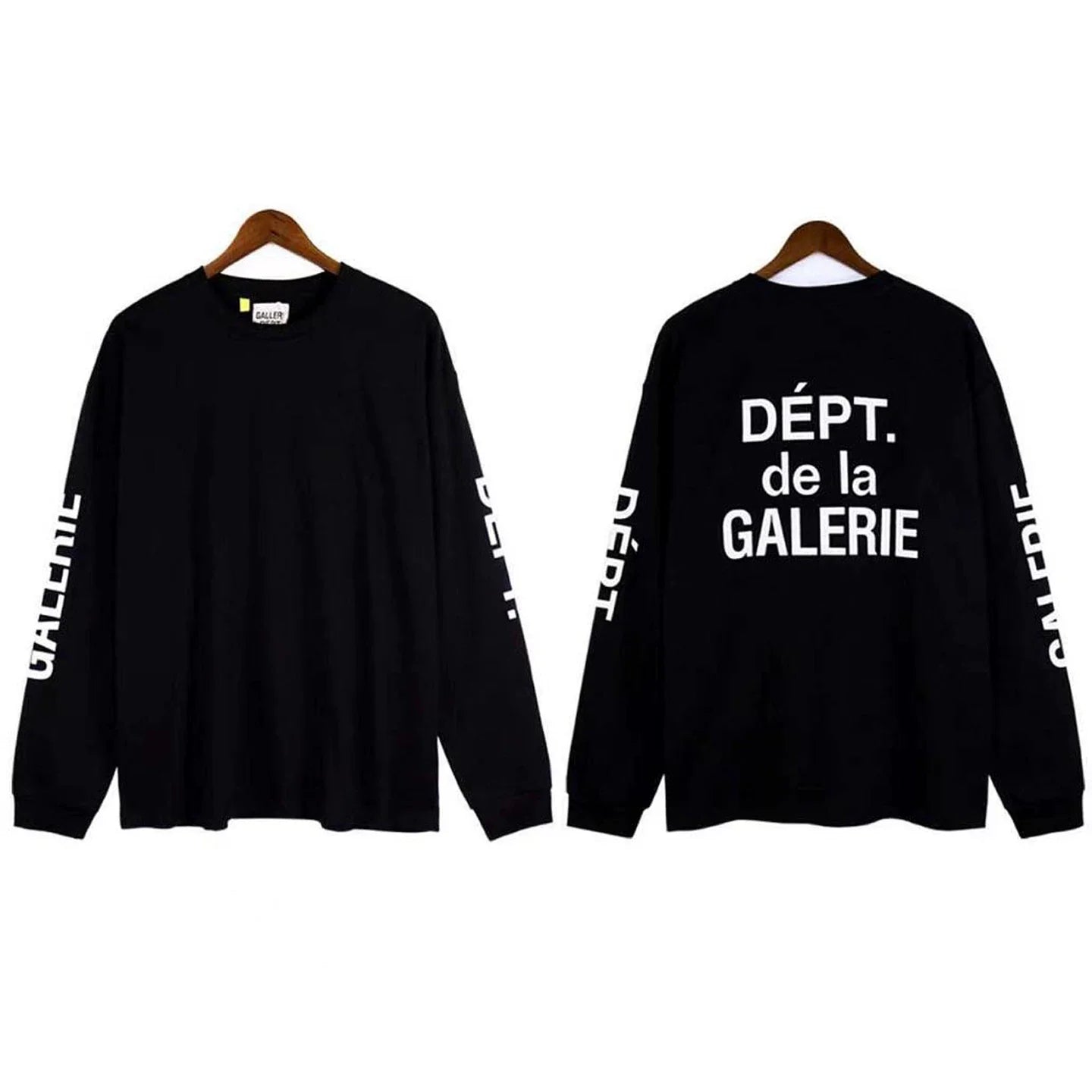 Gallery Dept. Sleeve Print DÉPT. de la GALERIE Long Sleeve T-Shirt - Black/White