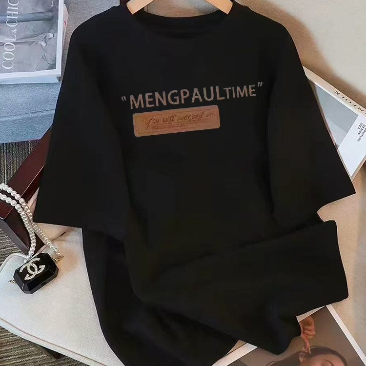 2026 summer new Korean casual fashion brand heavyweight pure cotton short sleeved T-shirt for men and women, loose and large, versatile