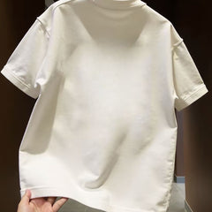 Top brand foreign trade counters' leftover inventory collection~Personalized niche design printed summer short sleeved t-shirt for men and women casual half sleeved